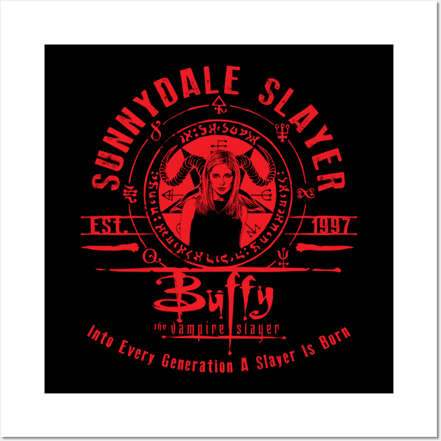 Sunnydale Slayer Wall Art by Alema Art